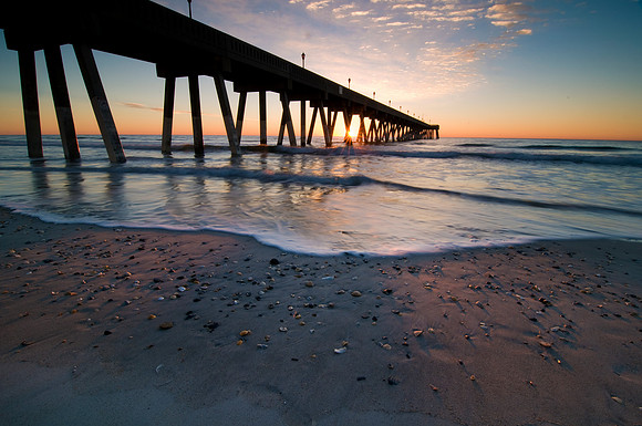Sunrise at Mercers Pier Wrightsville Beach, NC