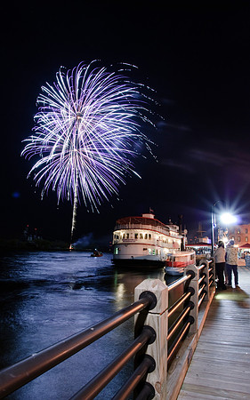 Azalea Festival Fireworks Under the Henrietta