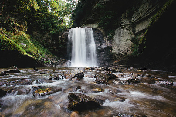 Looking Glass Falls - Pisgah National Forest