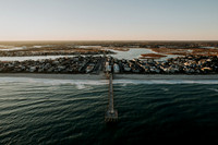Mercer's Pier Sunset, Wrightsville Beach North Carolina Drone photo