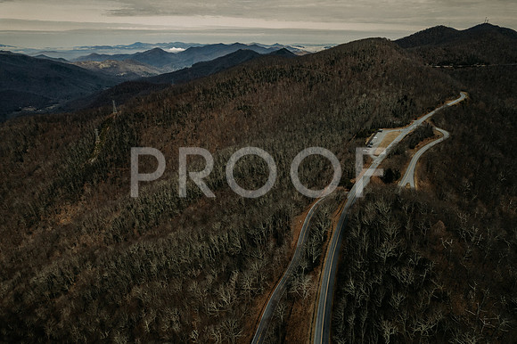Blue Ridge Parkway Drone Shot