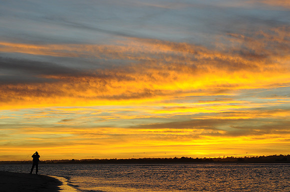 Fall Sunset at Wrightsville Beach