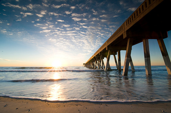 Sunrise at Mercers Pier Wrightsville Beach, NC