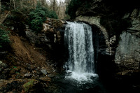 Looking Glass Falls Drone Photo