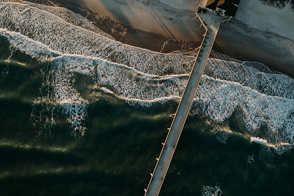 Mercer's Pier, Wrightsville Beach Drone Photo